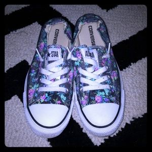 Converse Shoreline Floral Denim Shoes sz 9.5